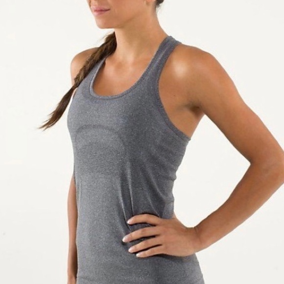 Lululemon Swiftly Tech Racerback Tank Top Grey Size 12 - Picture 1 of 8